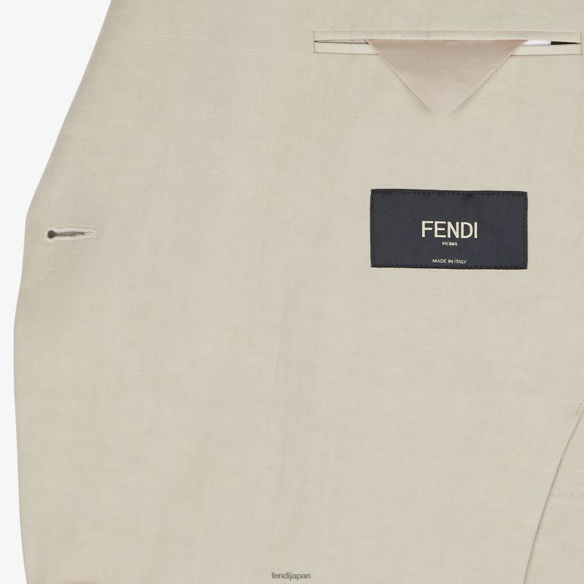 jp Fendi 男性 リネンジャケット グレー 20L42T1914 衣服