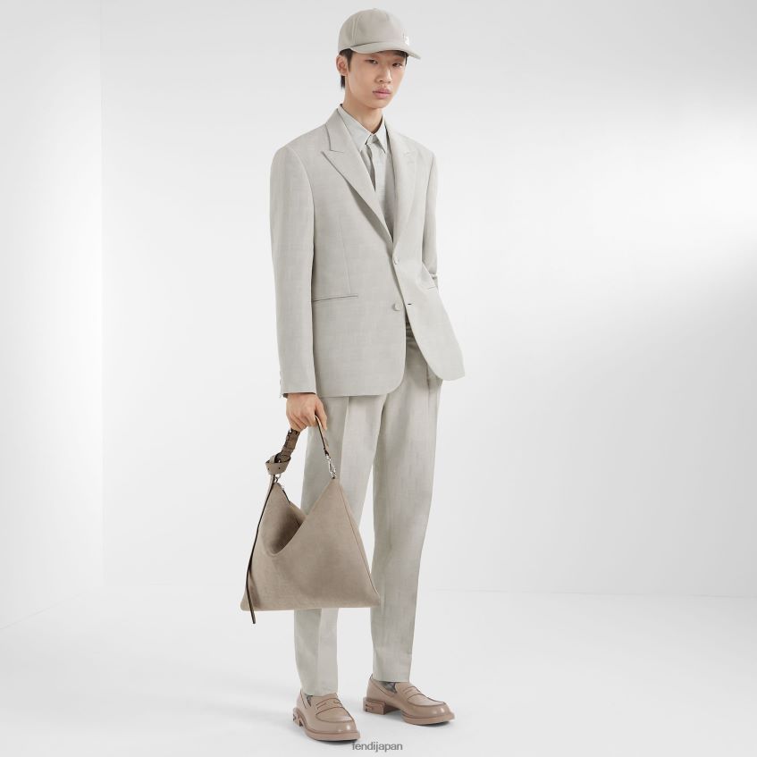 jp Fendi 男性 ジャカード生地のジャケット ベージュ 20L42T1924 衣服