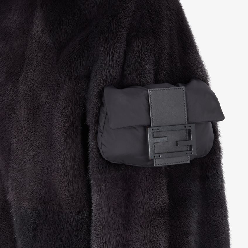 jp Fendi 男性 ミンクボンバー 黒 20L42T2100 衣服