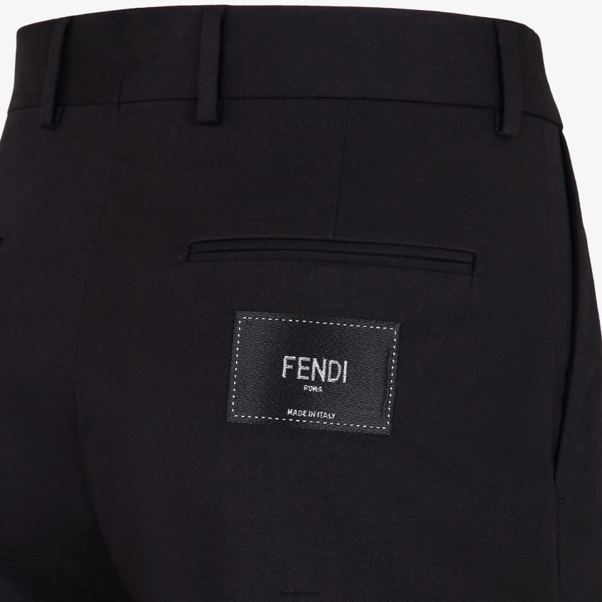 jp Fendi 男性 ギャバジンパンツ 黒 20L42T2144 衣服