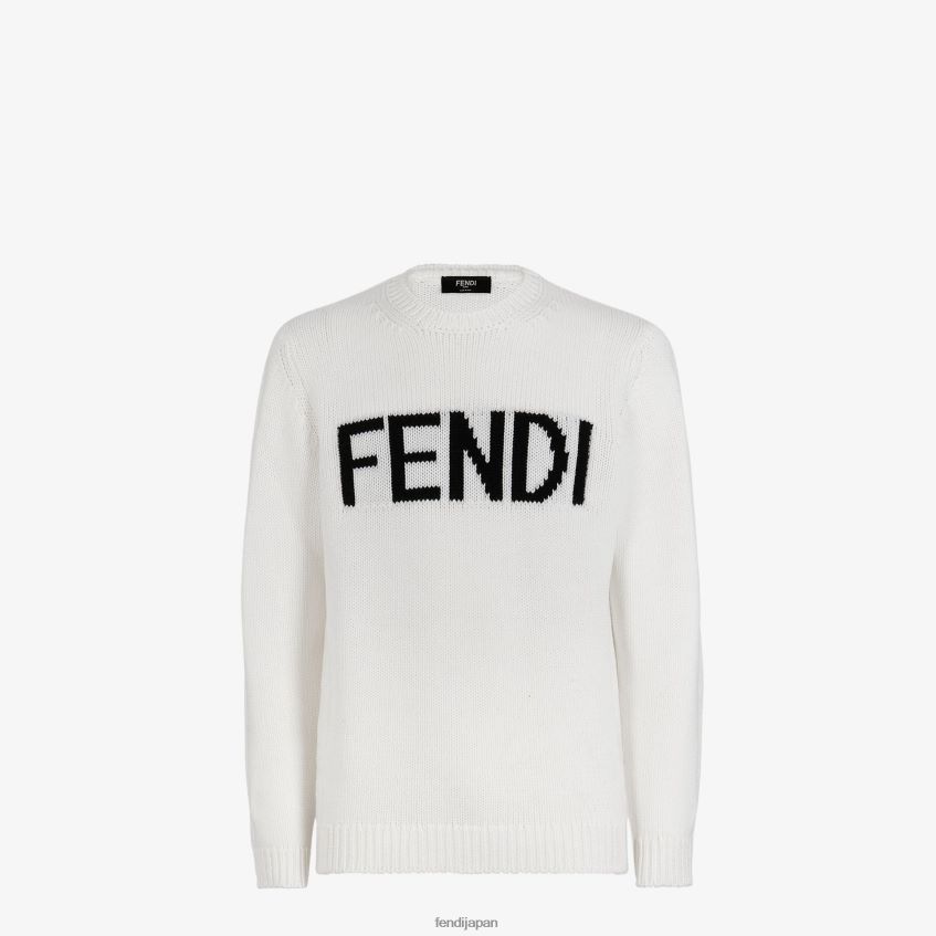 jp Fendi 男性 ウールのセーター 白 20L42T2167 衣服