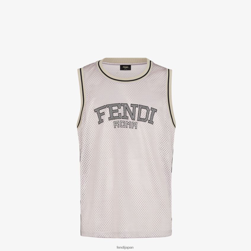 jp Fendi 男性 ハイテクメッシュベスト 白 20L42T2190 衣服