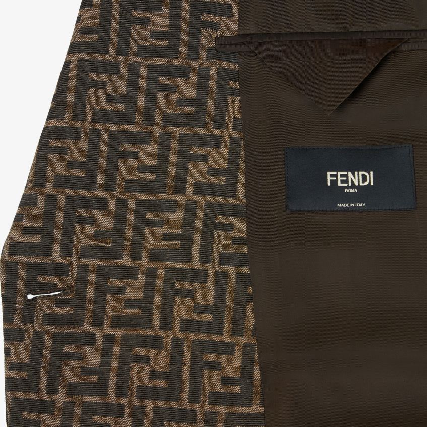 jp Fendi 男性 ファブリックジャケット 茶色 20L42T2202 衣服