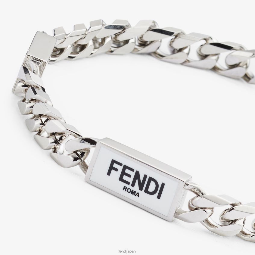 jp Fendi 男性 メタルブレスレット 銀 20L42T2702 ジュエリー