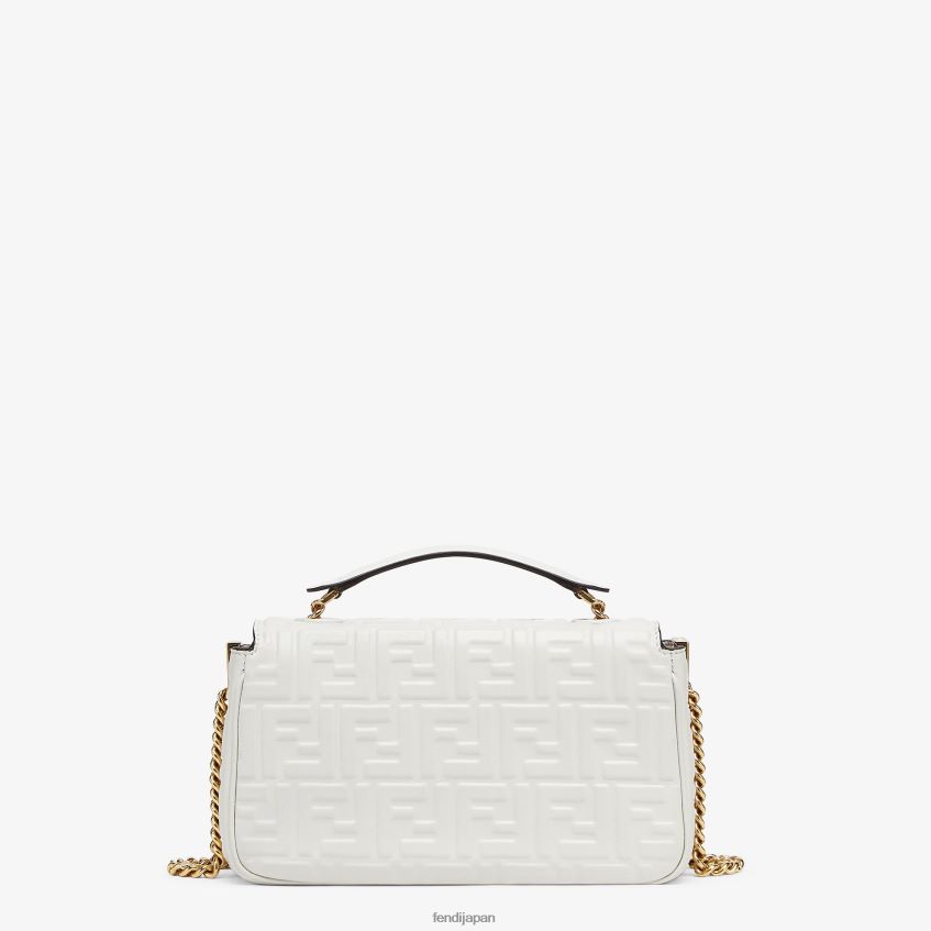 jp Fendi 女性 バゲットチェーン ミディナッパレザーバッグ 白 20L42T763 アクセサリー