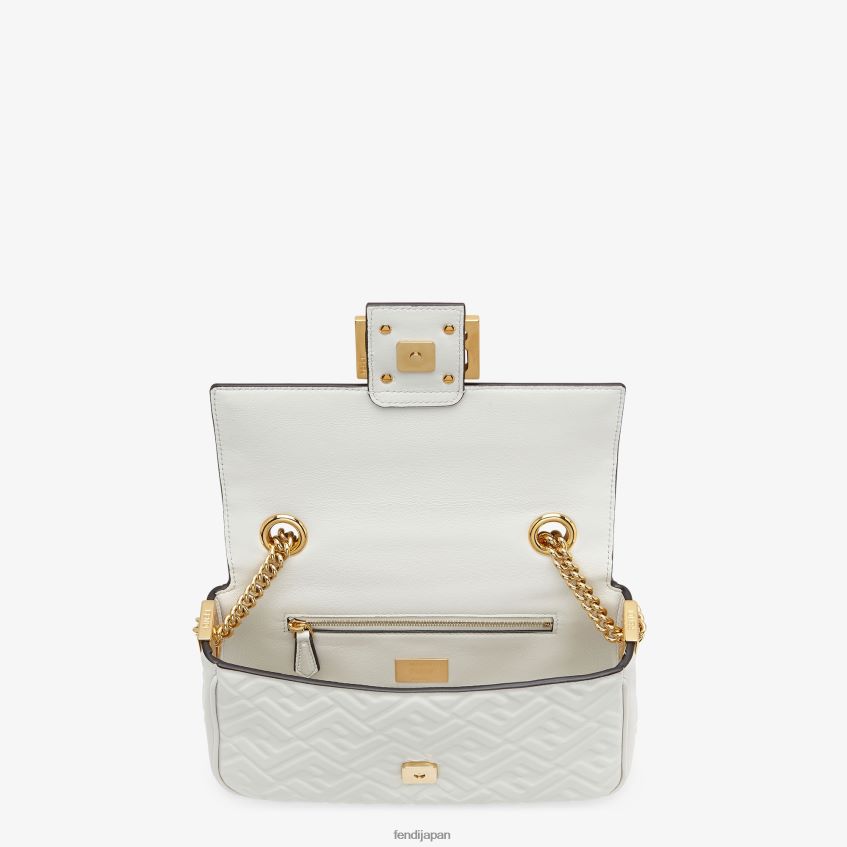 jp Fendi 女性 バゲットチェーン ミディナッパレザーバッグ 白 20L42T763 アクセサリー