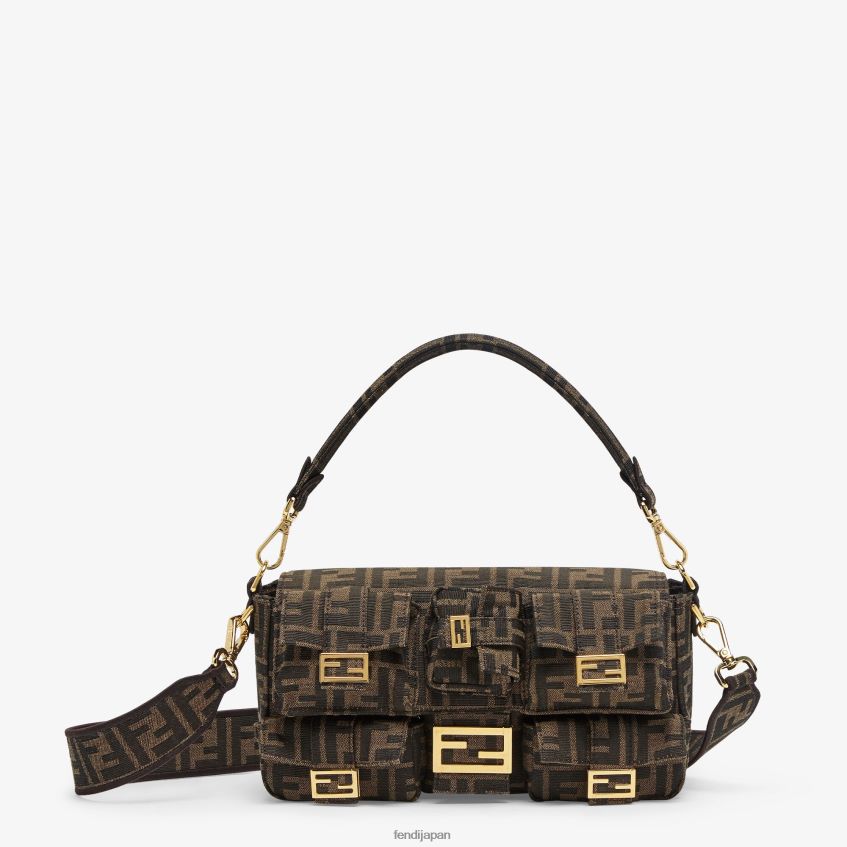 jp Fendi 女性 FFジャカード生地バッグ 茶色 20L42T589 アクセサリー