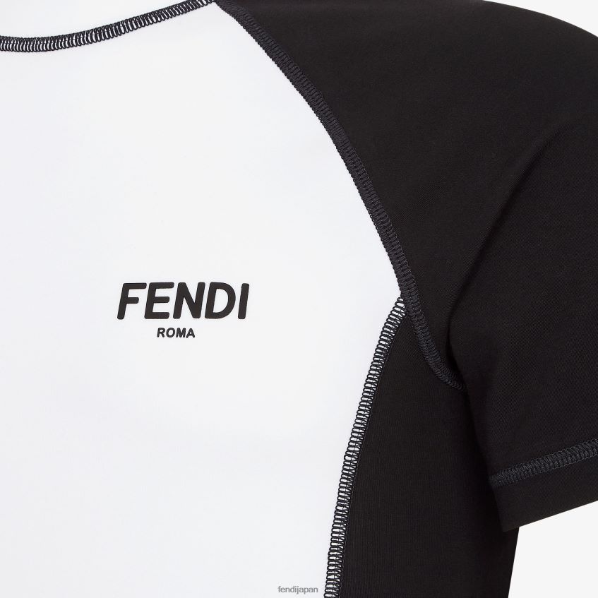 jp Fendi 男性 コットンTシャツ 白 20L42T2109 衣服