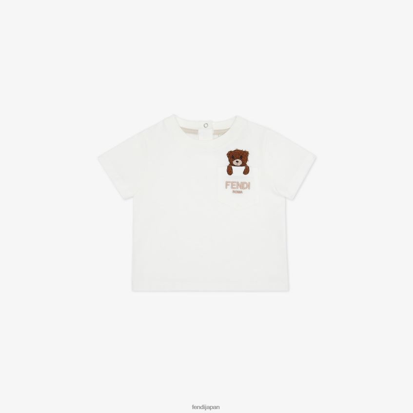 jp Fendi 子供たち ジャージーベビーTシャツ ファッション 20L42T2832 衣服