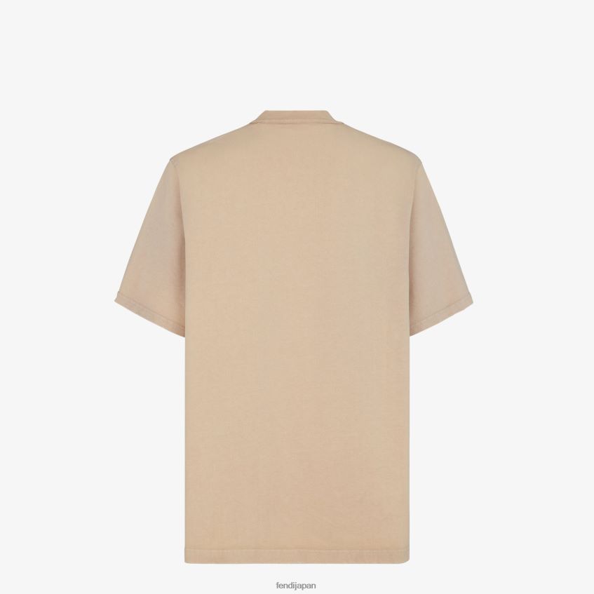 jp Fendi 男性 ジャージーTシャツ ベージュ 20L42T1930 衣服