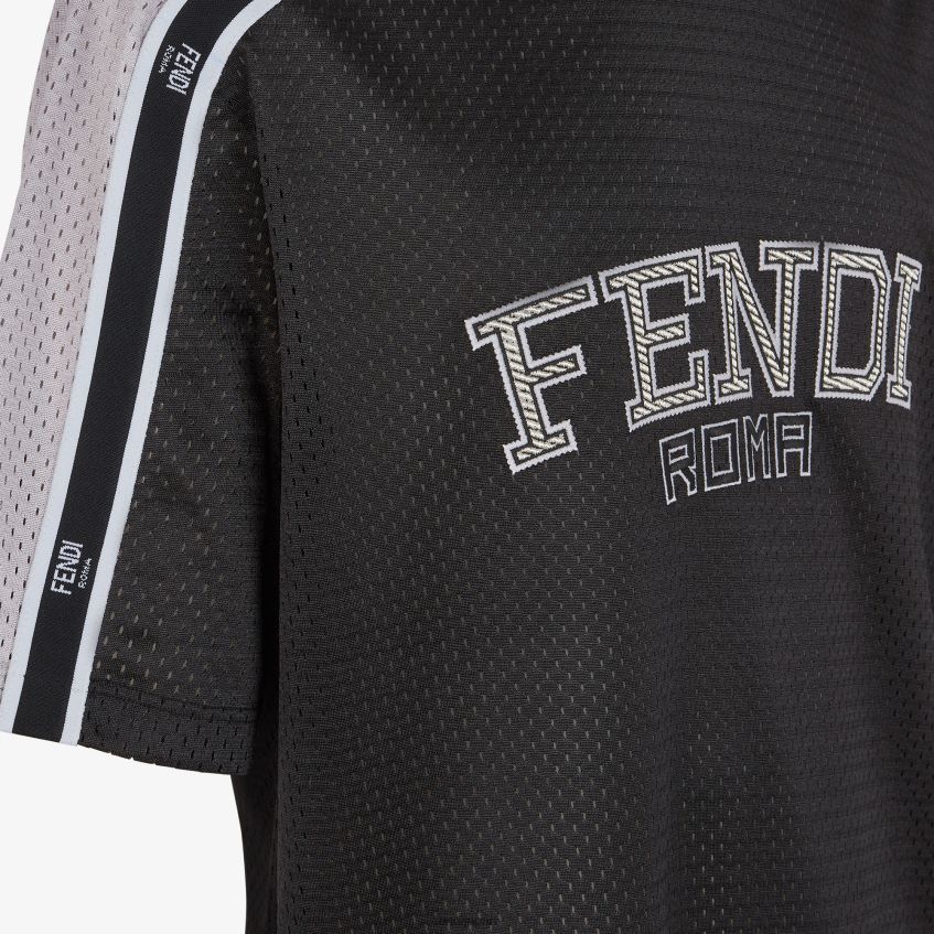 jp Fendi 男性 テックメッシュTシャツ グレー 20L42T1944 衣服