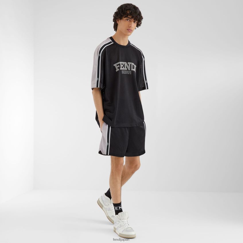 jp Fendi 男性 テックメッシュTシャツ グレー 20L42T1944 衣服