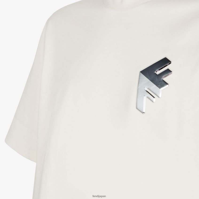 jp Fendi 男性 ジャージーTシャツ 白 20L42T1956 衣服