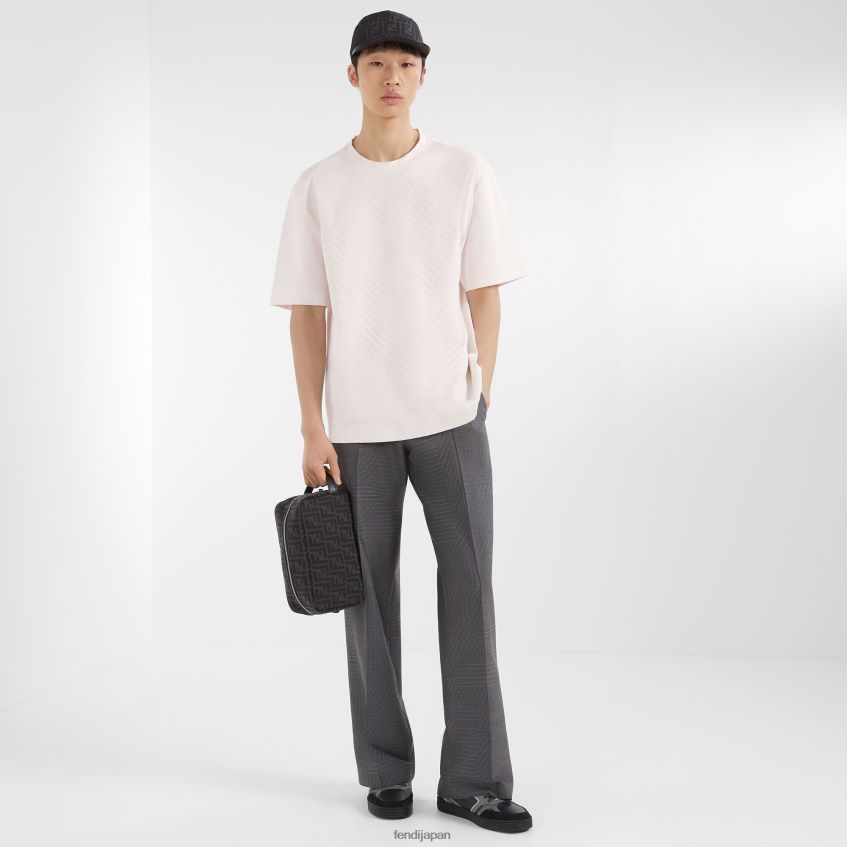 jp Fendi 男性 ジャージーTシャツ 白 20L42T1977 衣服