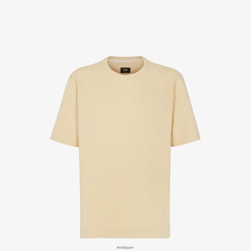 jp Fendi 男性 ジャージーTシャツ ベージュ 20L42T2012 衣服