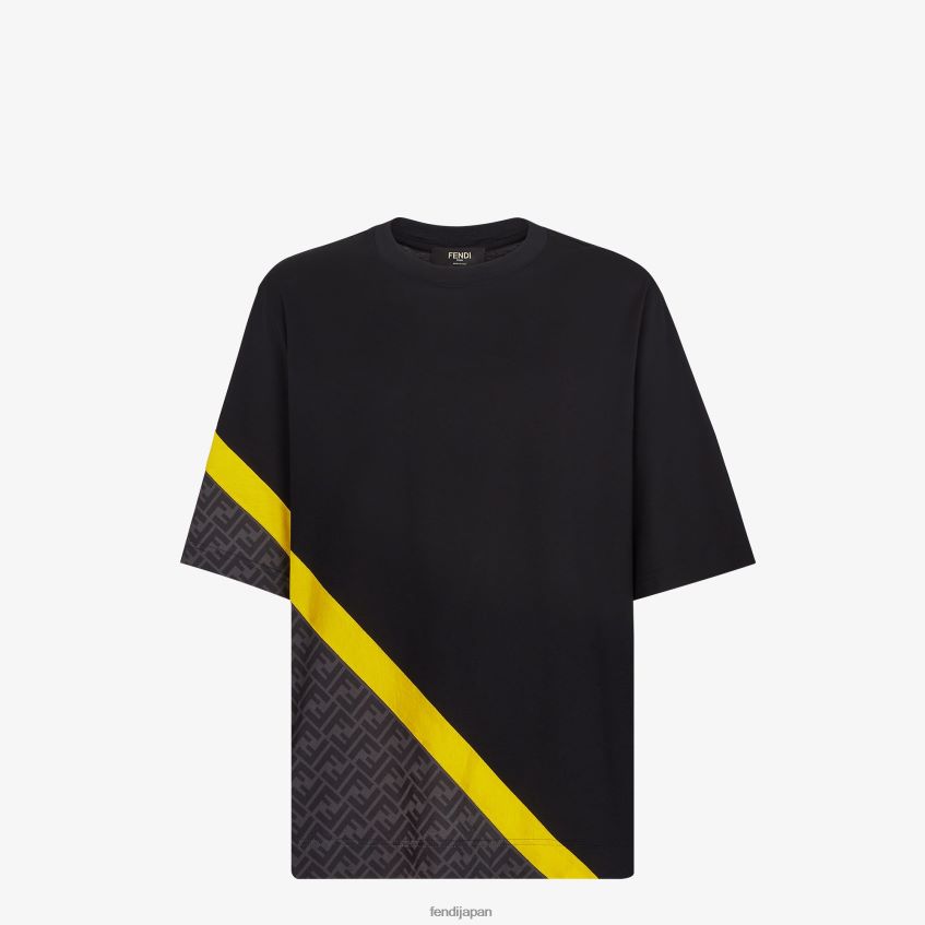 jp Fendi 男性 ジャージーTシャツ 黒 20L42T2016 衣服