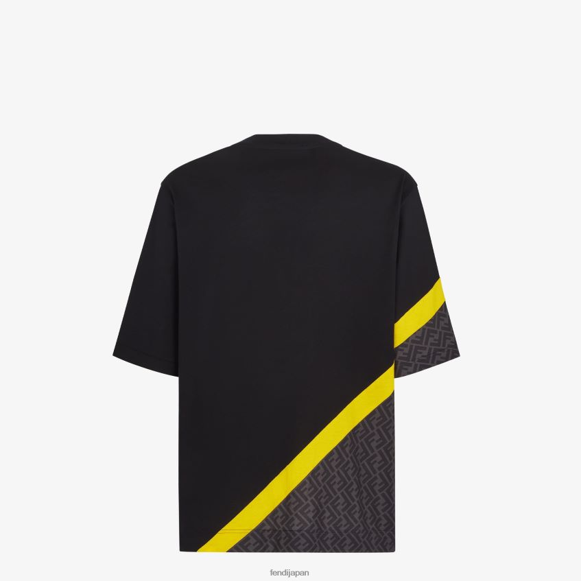 jp Fendi 男性 ジャージーTシャツ 黒 20L42T2016 衣服